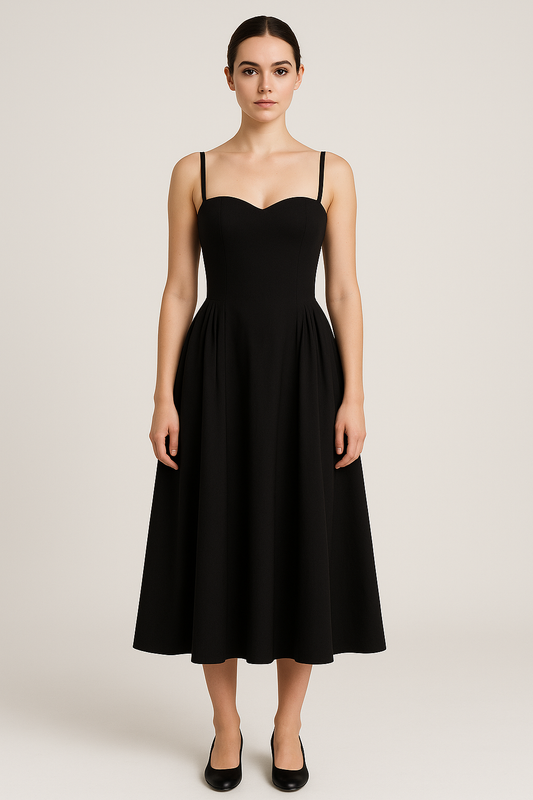 Aria Corset Flare Maxi Dress