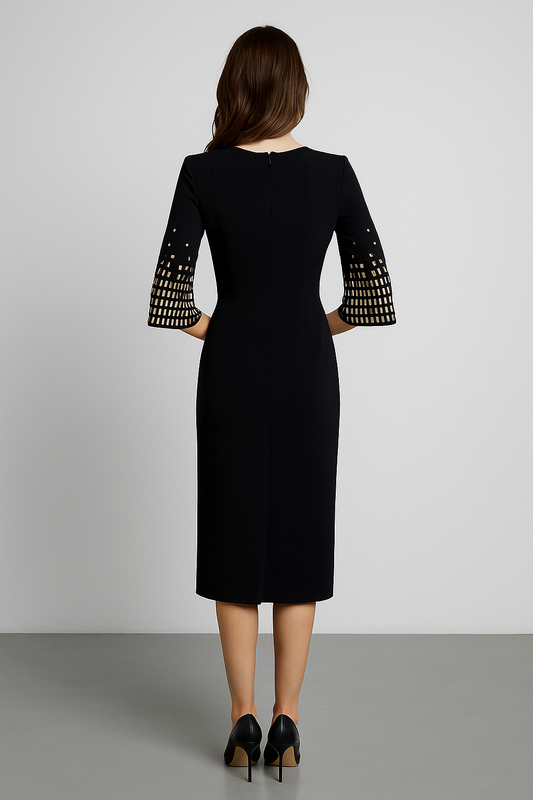 Aurelia Luxe Beaded Midi Dress