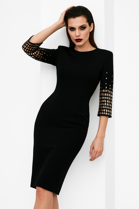 Aurelia Luxe Beaded Midi Dress