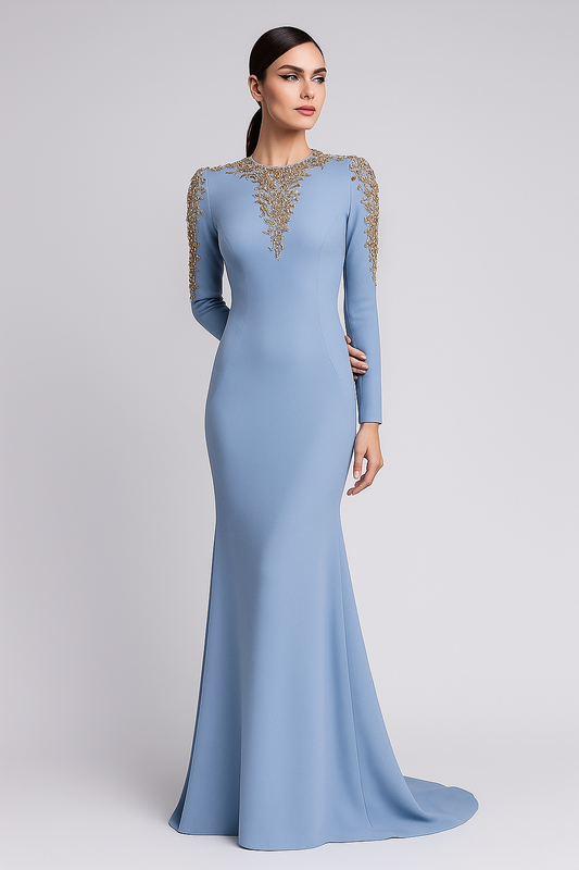 Celeste Regalia Crystal Gown