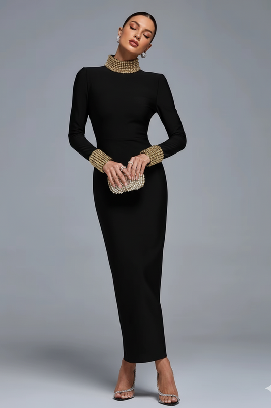 Valencia Beaded Backless Gown