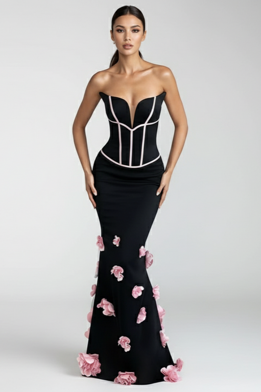 Rosa 3D Mermaid Evening Gown
