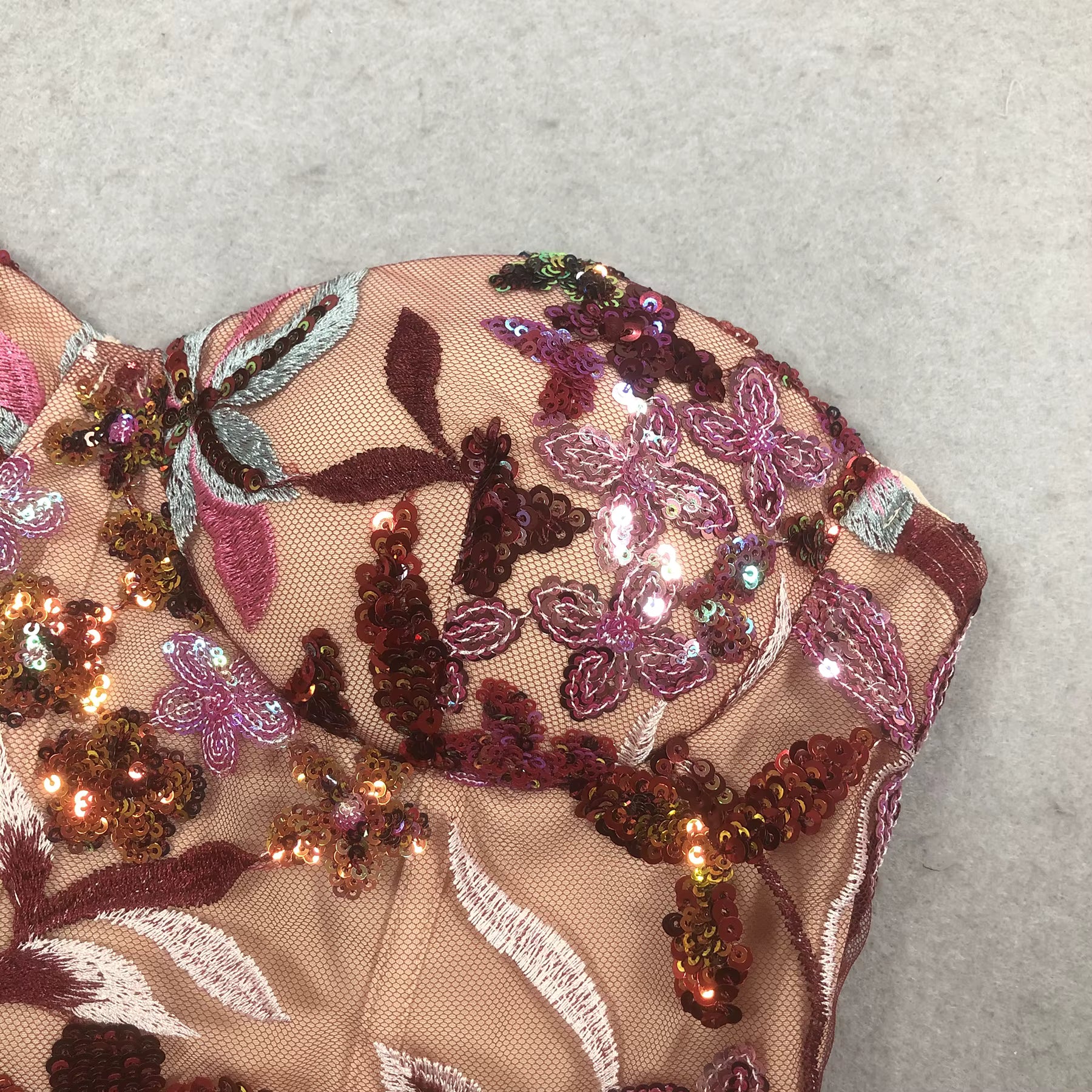 Aurora Fleur Embroidered Sequin Gown