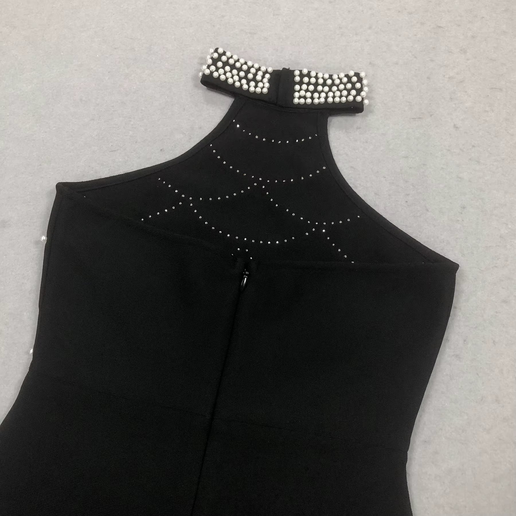 Lunara Pearl Halter Mermaid Gown