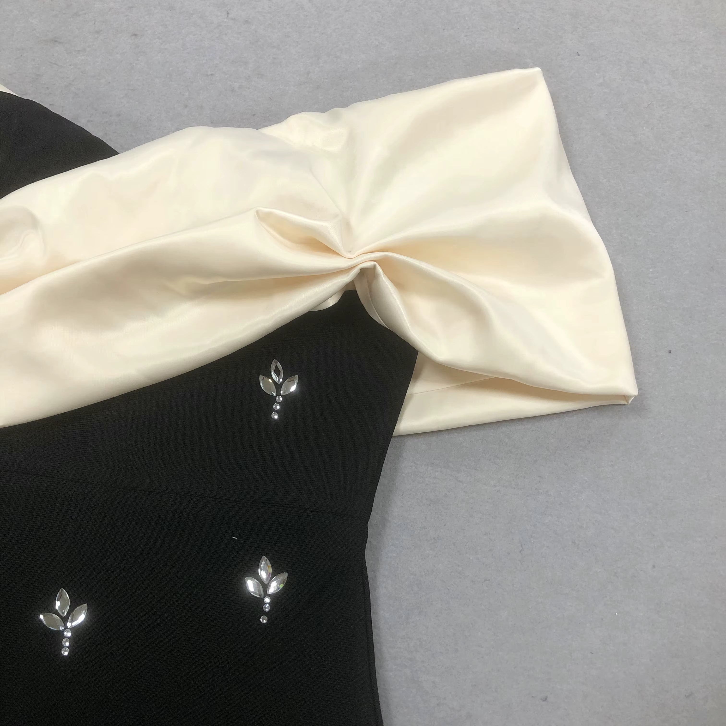 Isadora Off-Shoulder Beaded Bodycon Maxi Dress