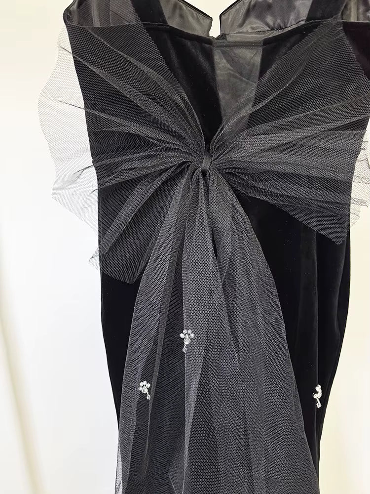 Seraphina Velvet Beaded Mermaid Gown