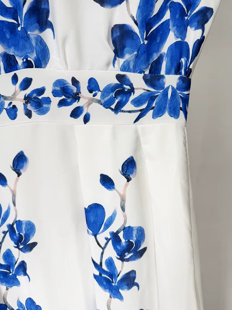 Amara Floral Halter Maxi Dress