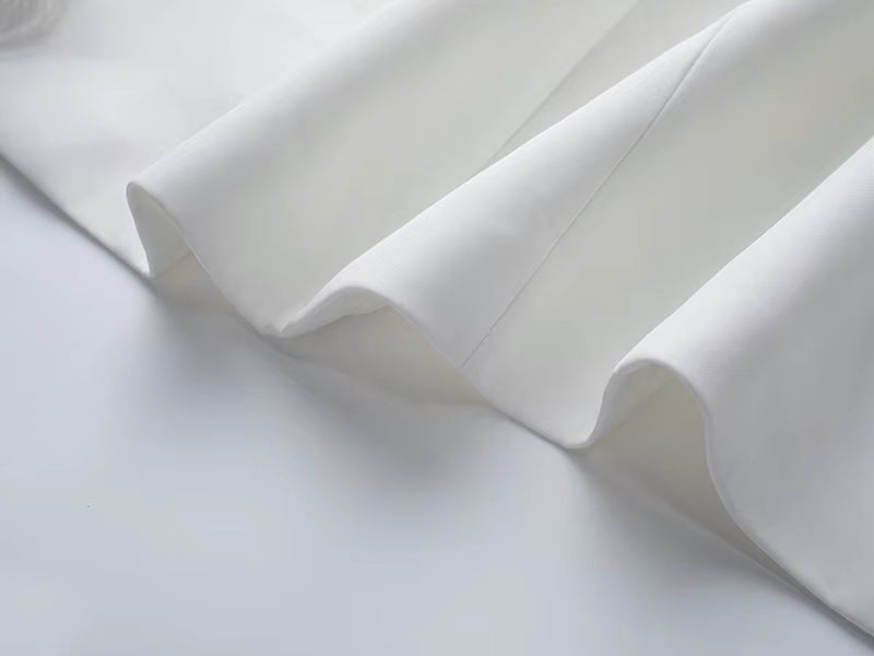 Feather Trimmed Two-Piece Suit