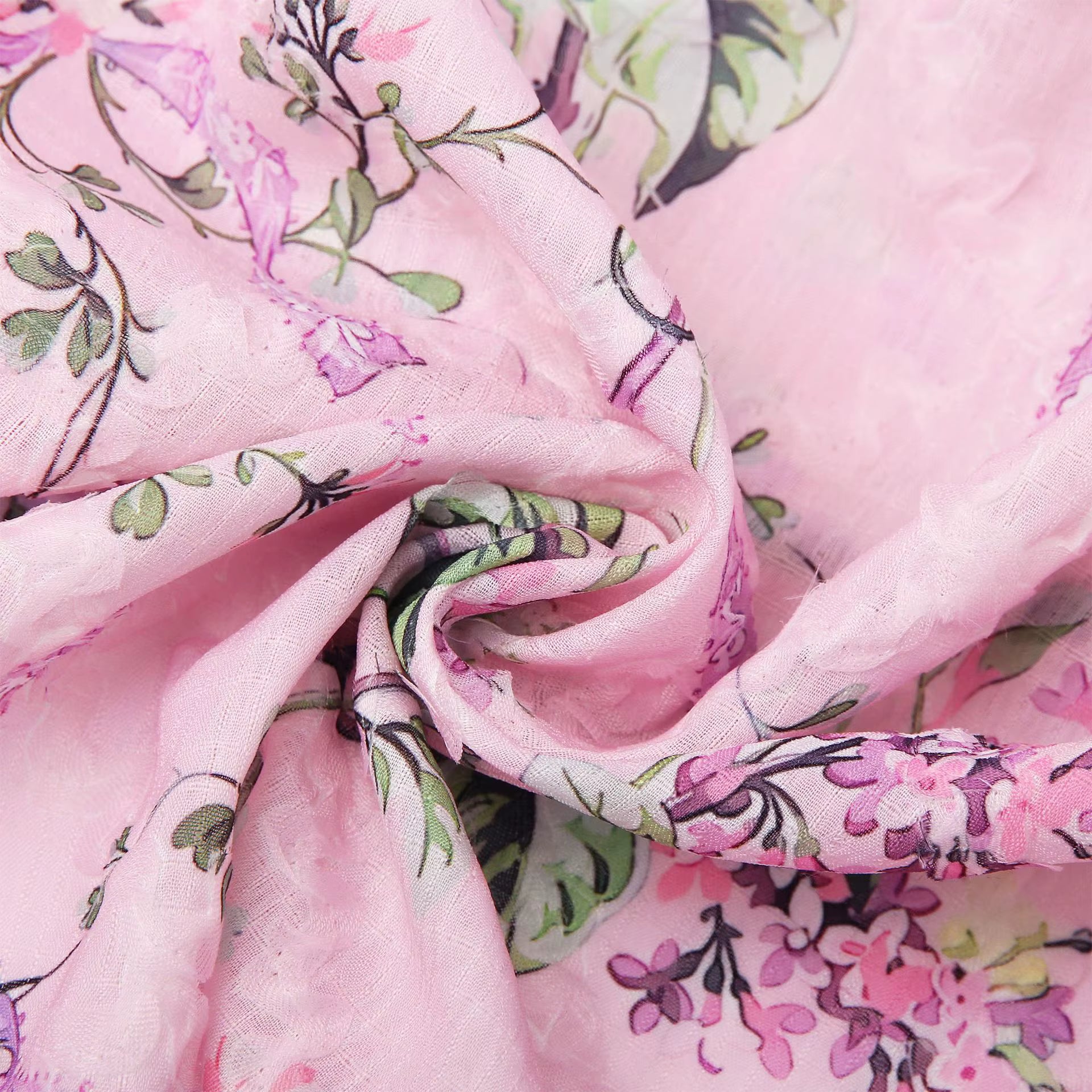 Ruched Floral Mini Dress