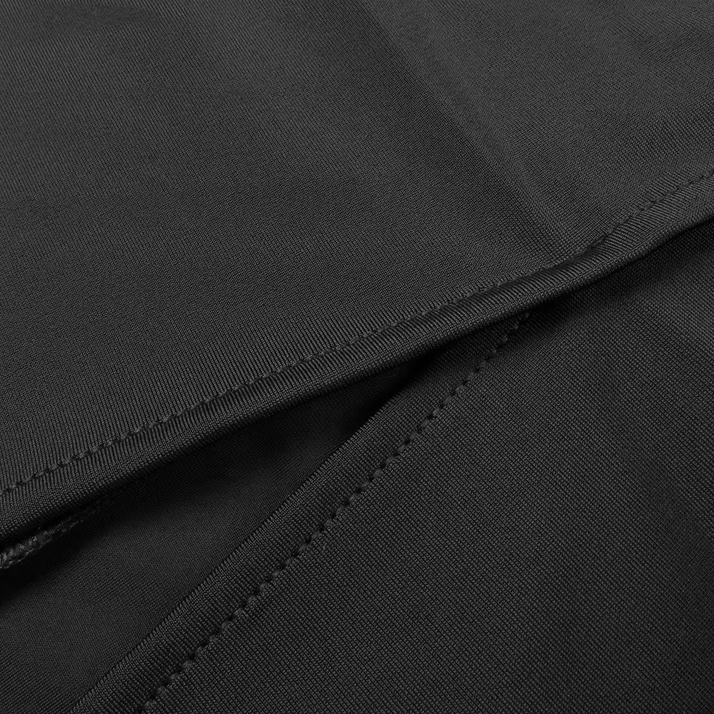 Deep V-Neck Black Slit Dress