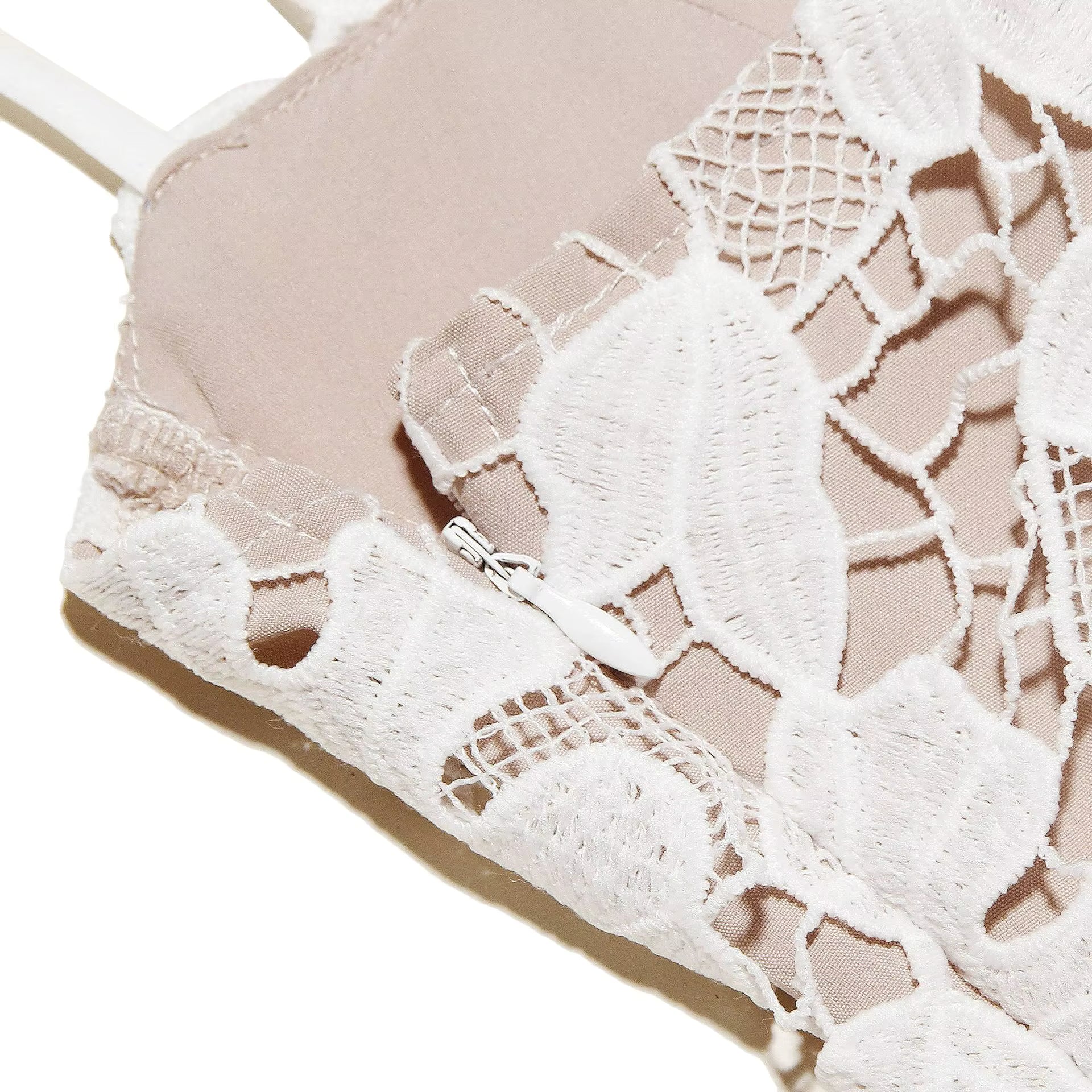 Luxurious Women's White Lace Mermaid Dress