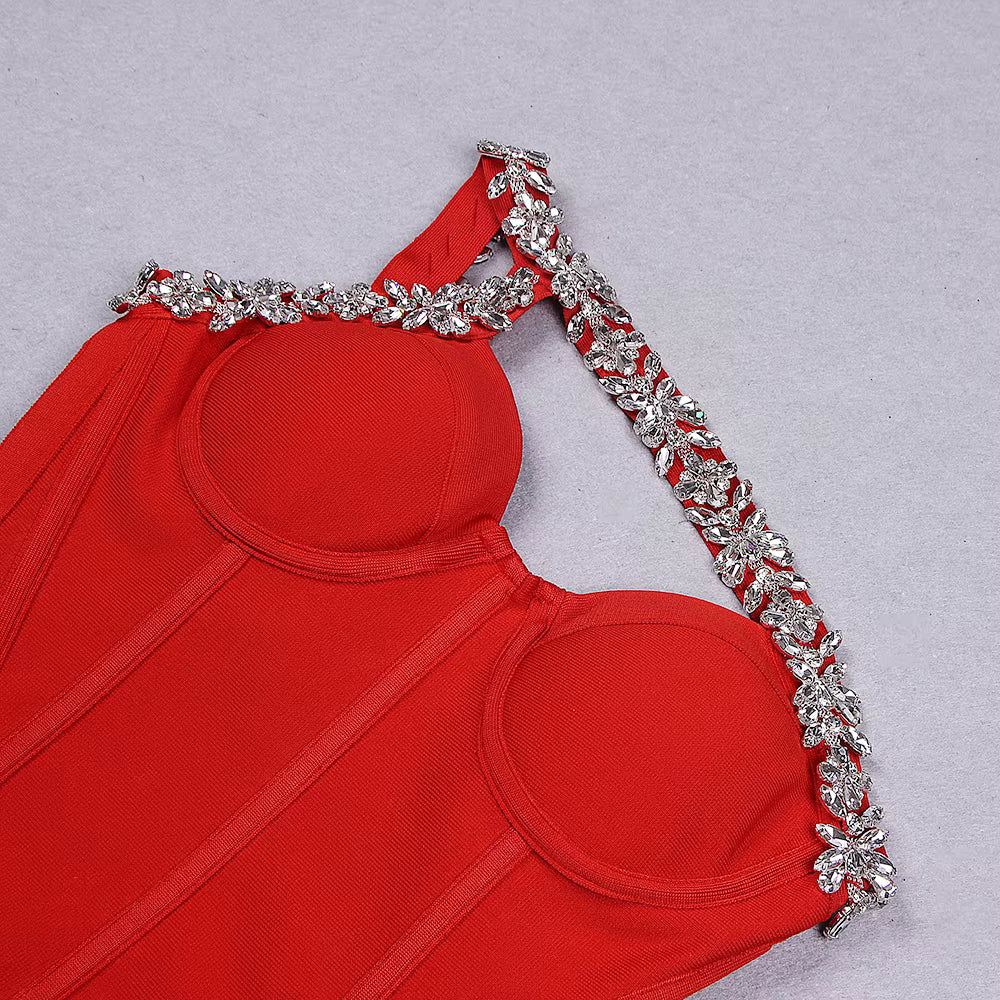 Radiance One-Shoulder Diamond Dress