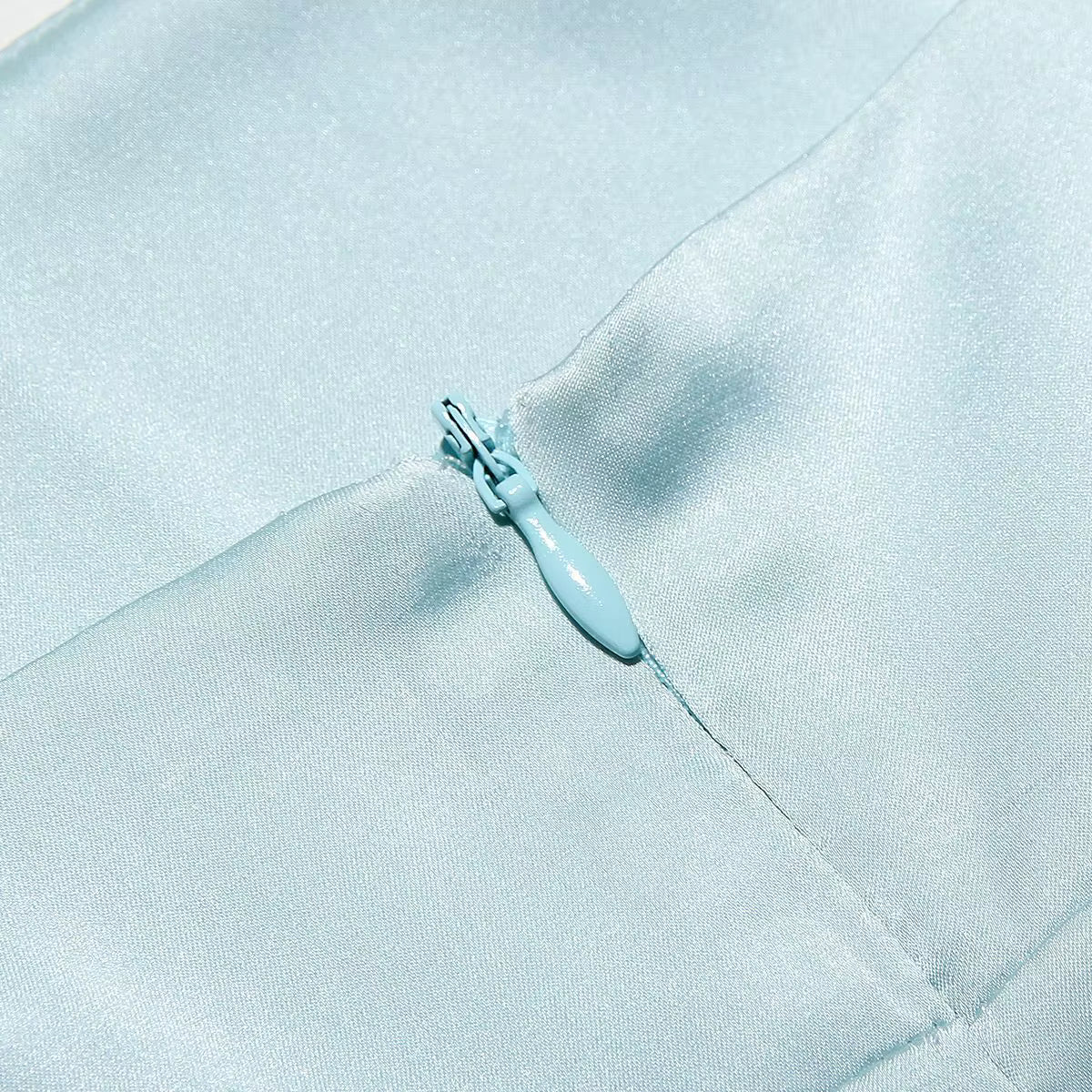 Elegant Satin Chiffon Mermaid Dress