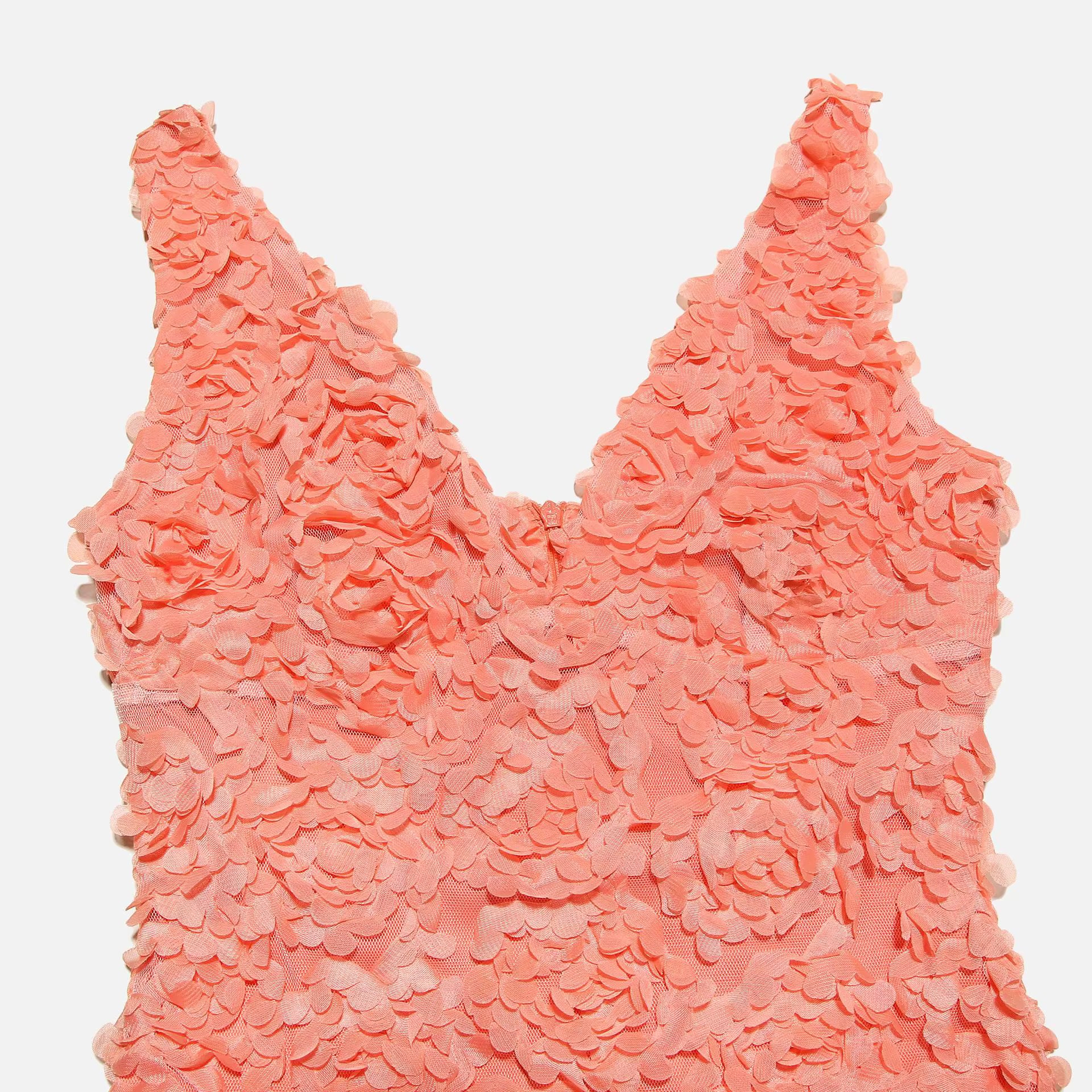 Lunessa Apricot Deep V Mini Dress