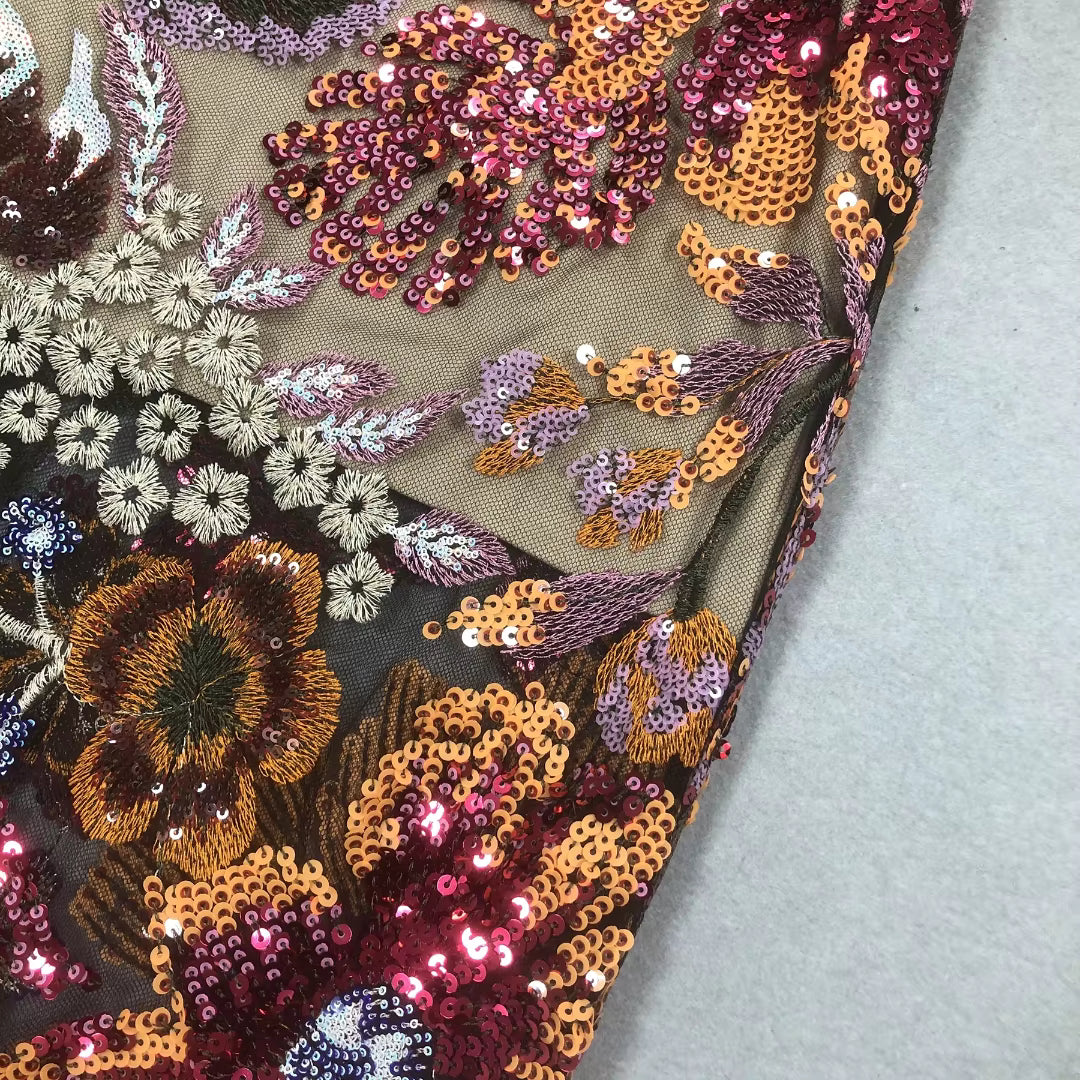 Celeste Bloom Strapless Embroidered