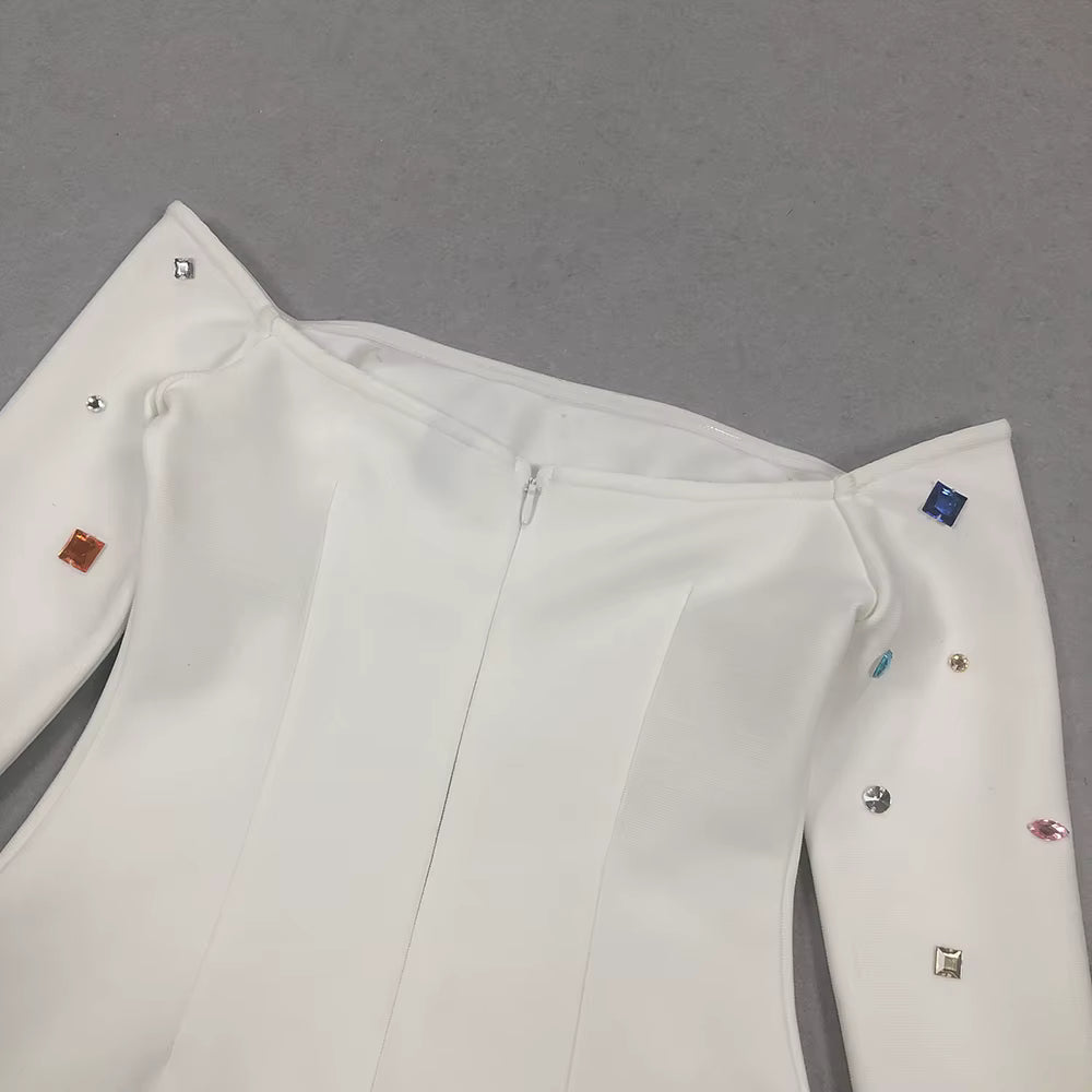 Elegant White Off-Shoulder