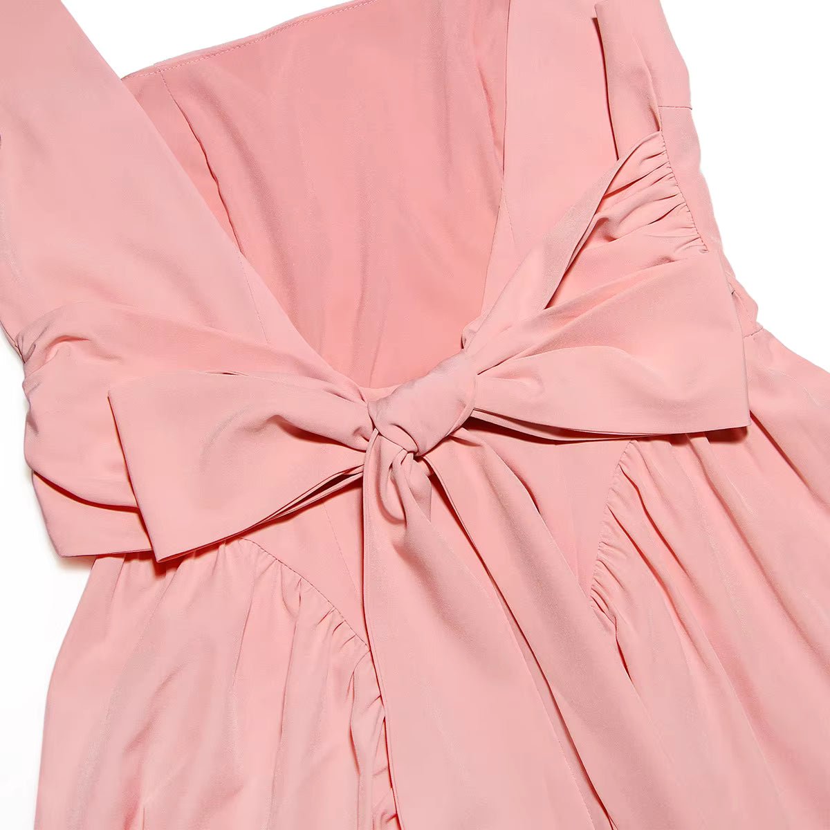 Blanche Bow-Front Backless Flare Dress