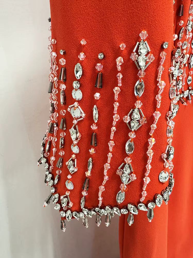 Marseille Beaded Diamond Evening Gown