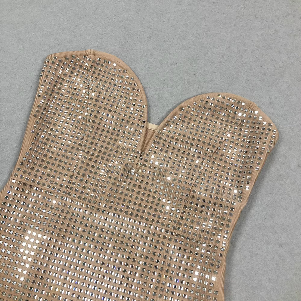 Radiant Rhinestone Maxi Gown