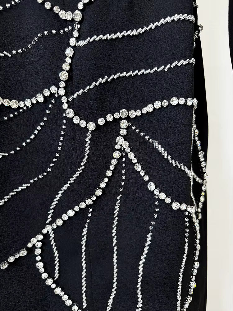 Diamara Beaded Diamond Formal Gown