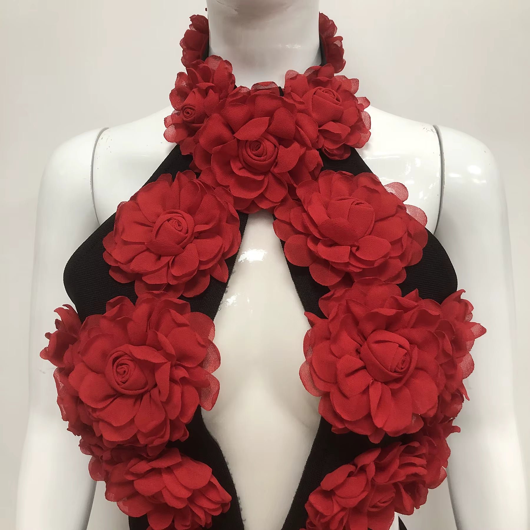 Juliette 3D Floral Bandage Gown