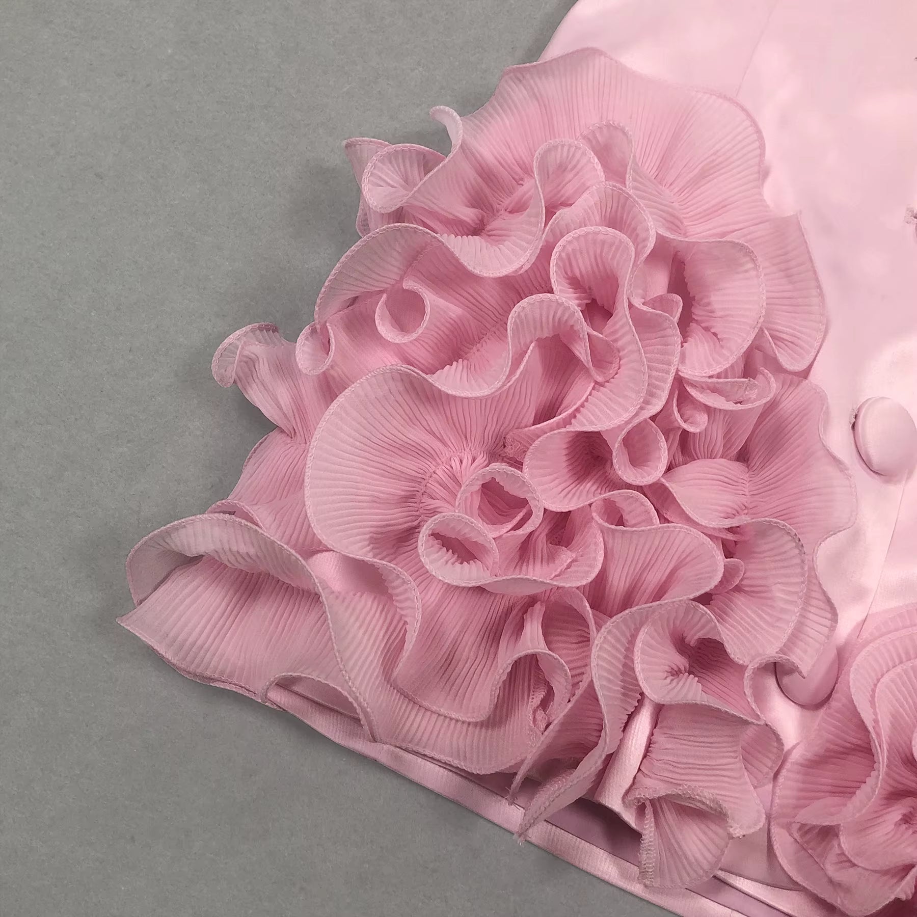 Isla Satin Asymmetrical Mini Dress