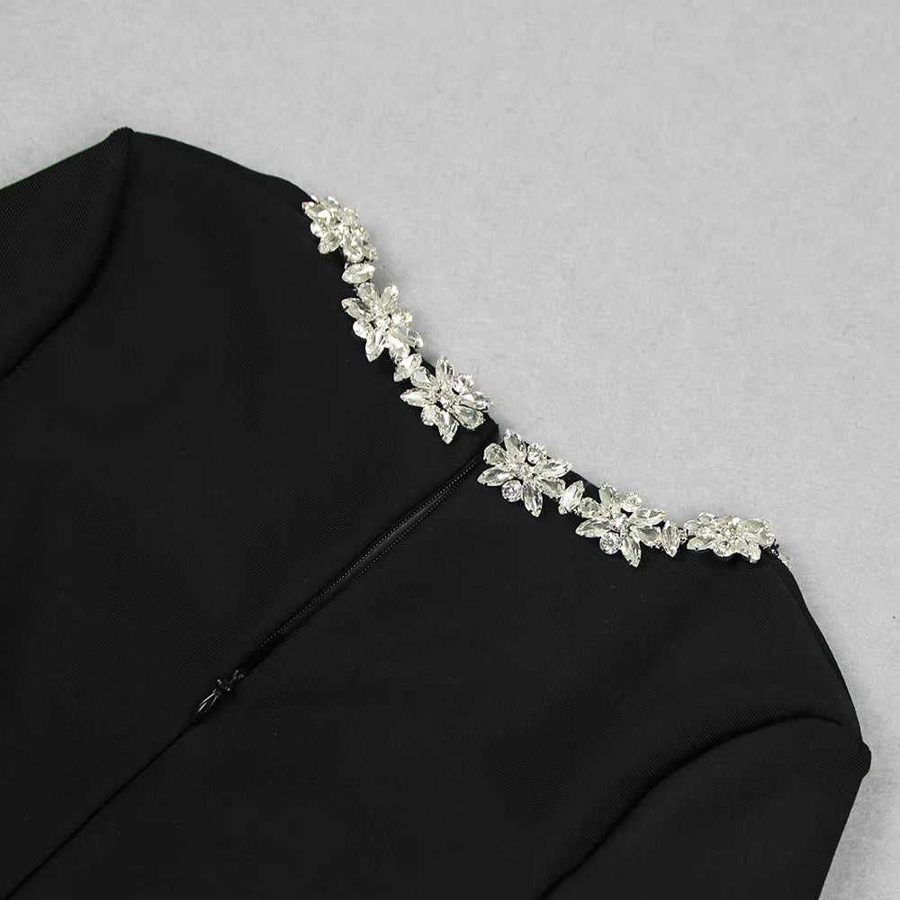 Selena Velvet Rhinestone Jumpsuit