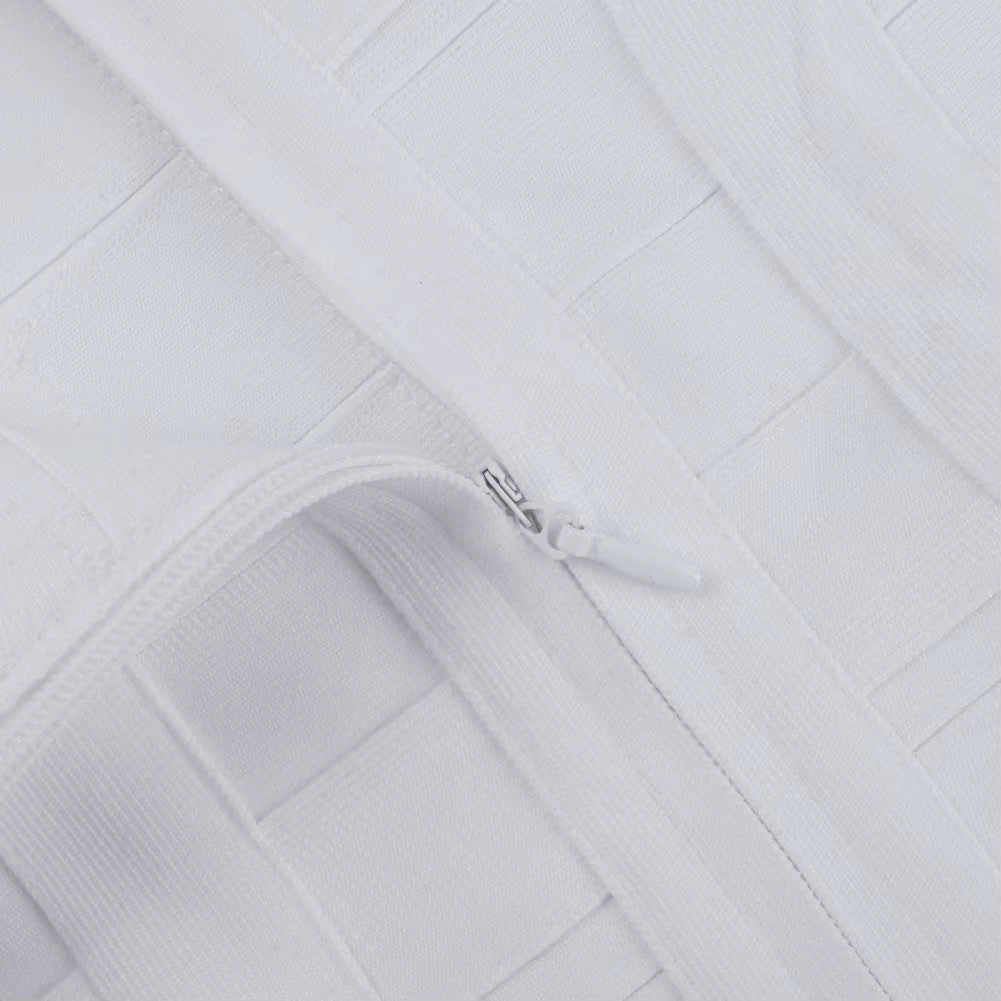 Vivienne Buttoned V-Neck Mini Dress