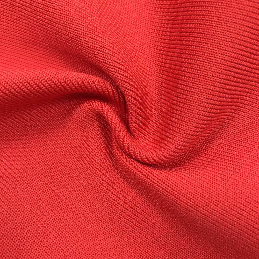 Rhinestone Long Sleeve Bodycon Evening Dress