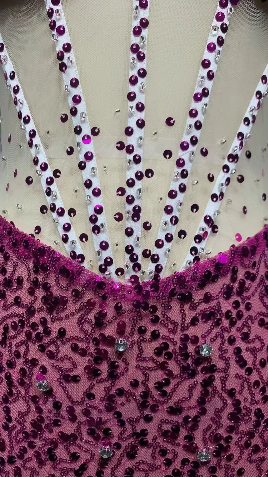 Blush Siren Gown Sequin Halter