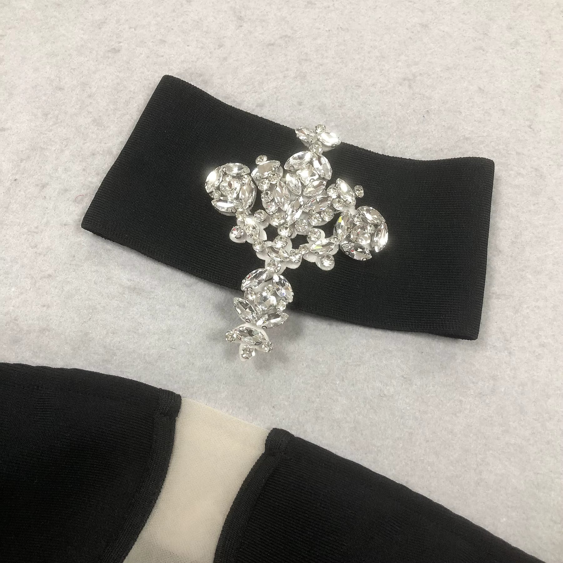 Diana Rhinestone Halter Gown