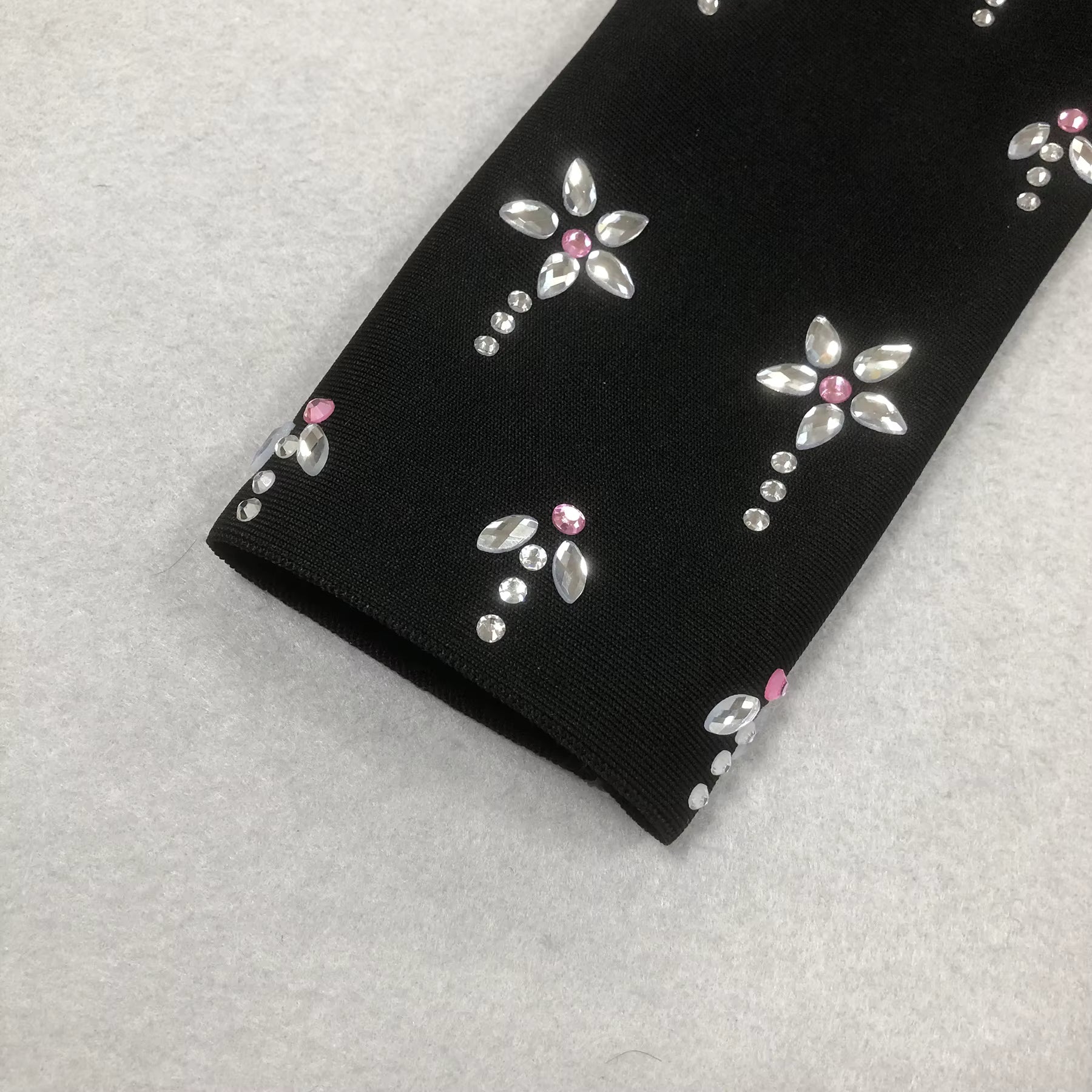 Elaris Black Rhinestone Two-Piece Set