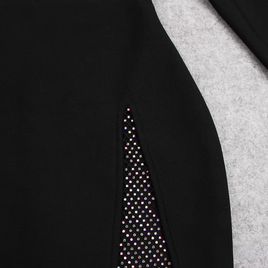 Nova Mesh Diamond Mini Dress