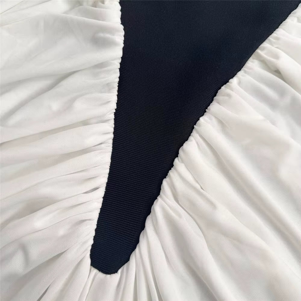 Averine Patchwork Halter Maxi Gown