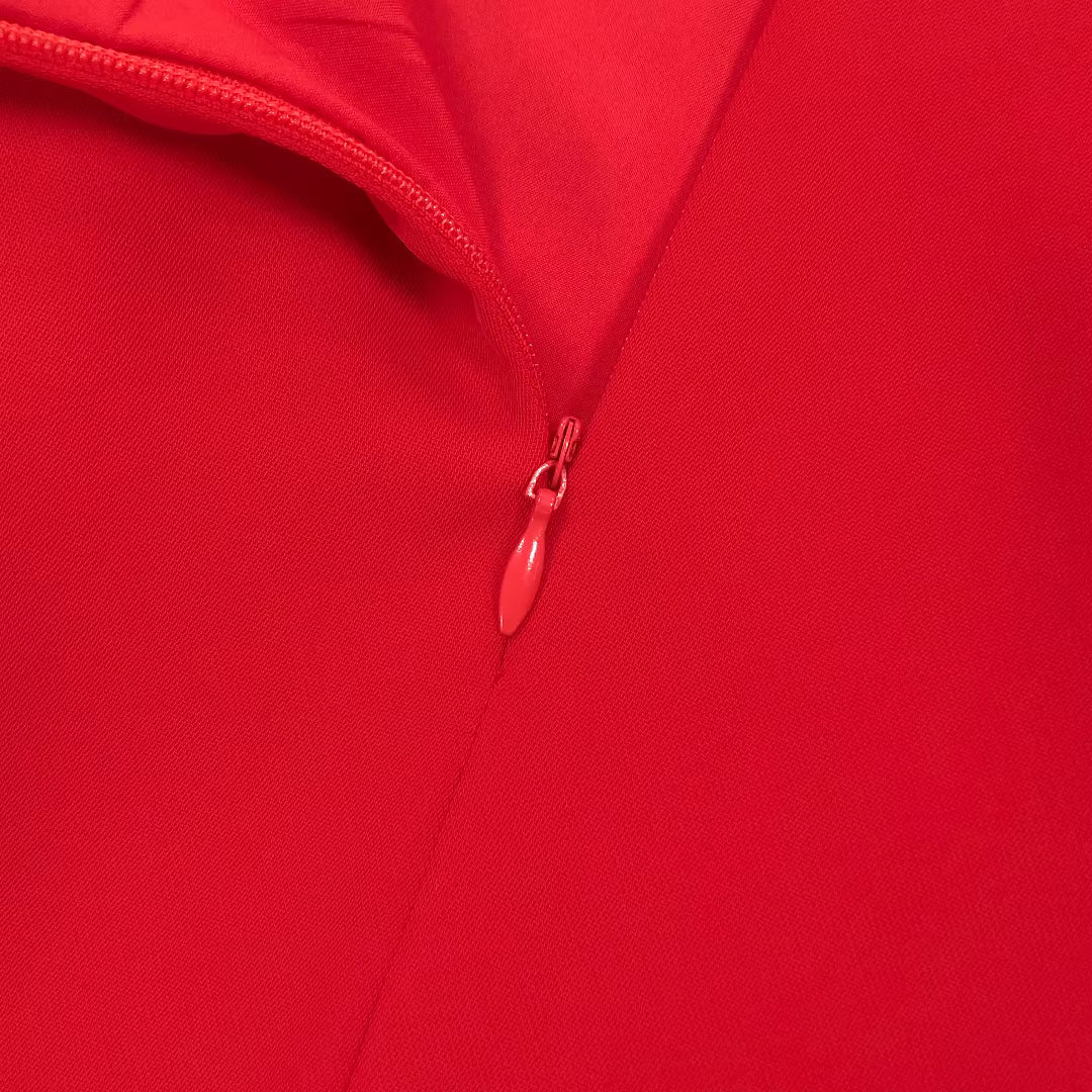 Riviera Red 3D Floral Maxi Skirt