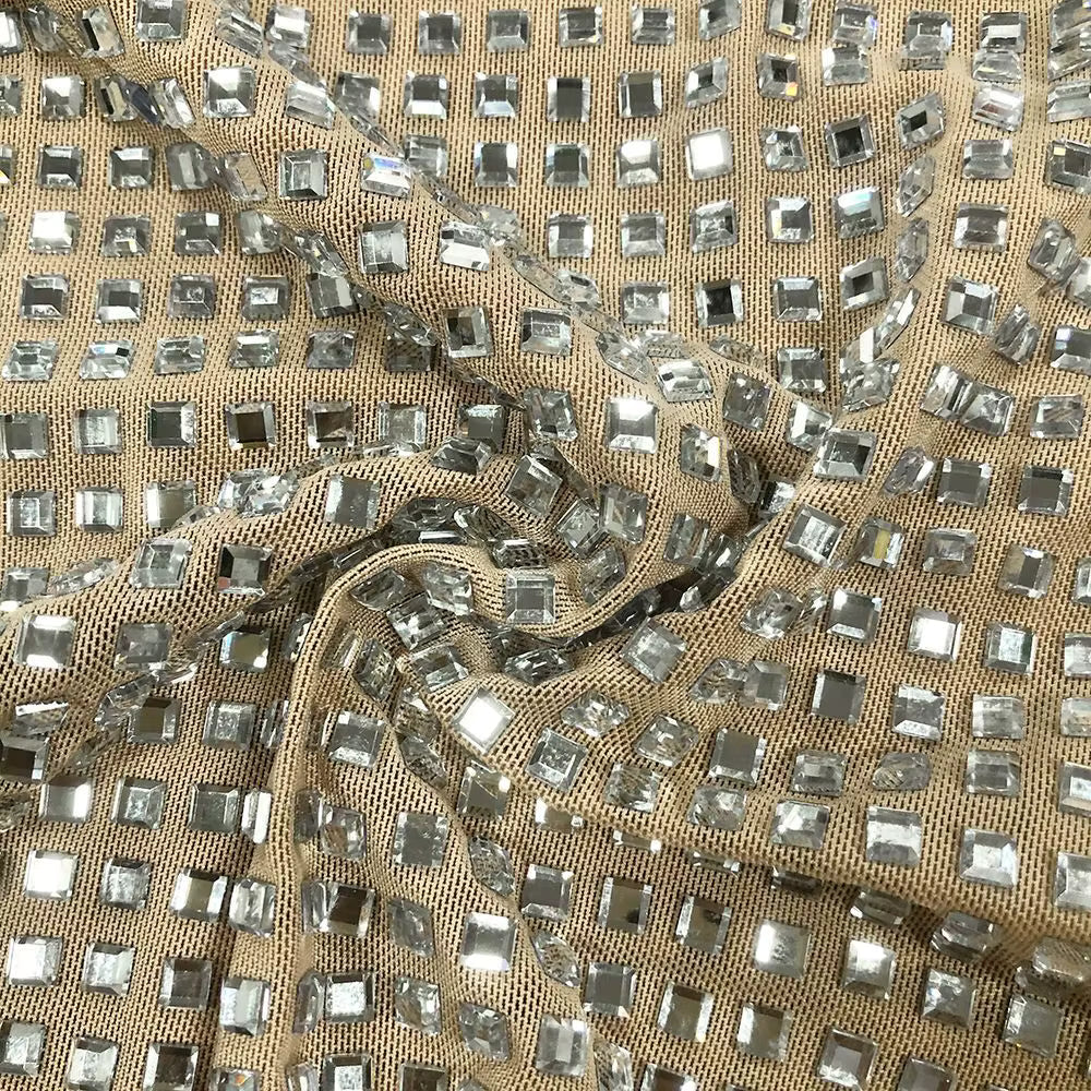 Rhinestone Halter Evening Gown