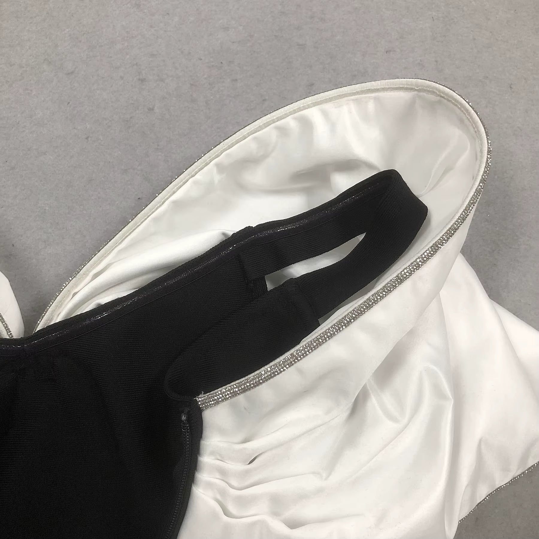 Strapless Satin Bow Mermaid Evening Gown