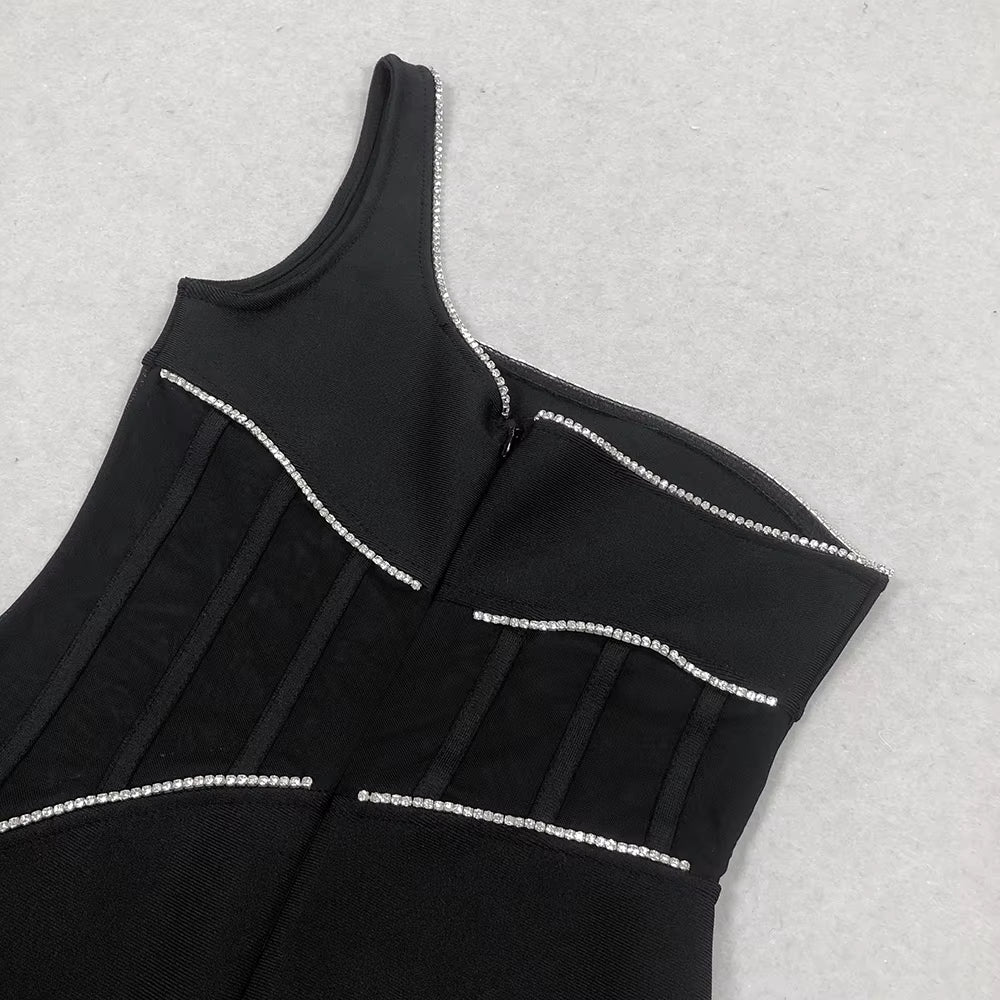 Aurelia One-Shoulder Backless Bandage Gown