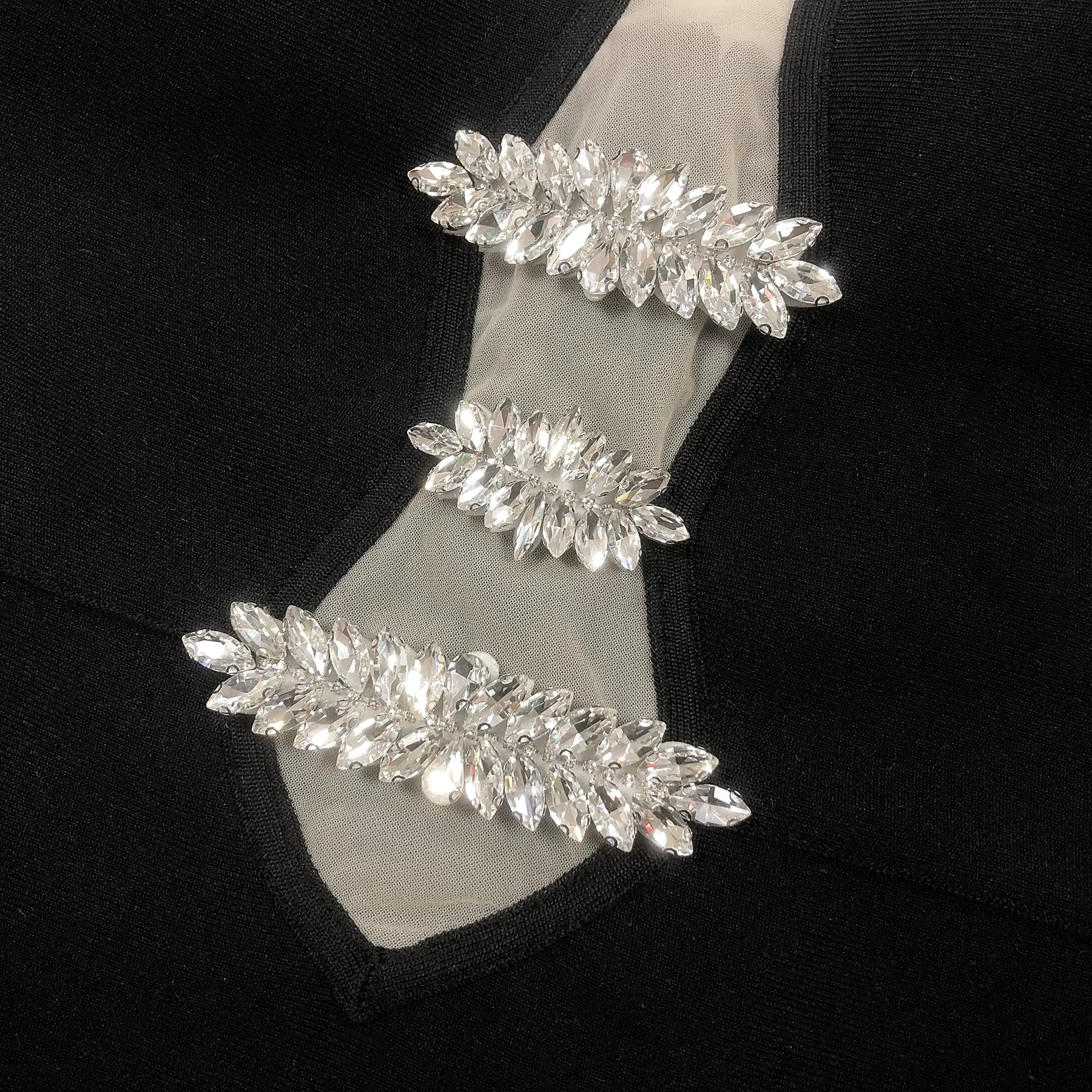 Diana Rhinestone Halter Gown