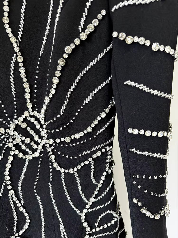 Diamara Beaded Diamond Formal Gown