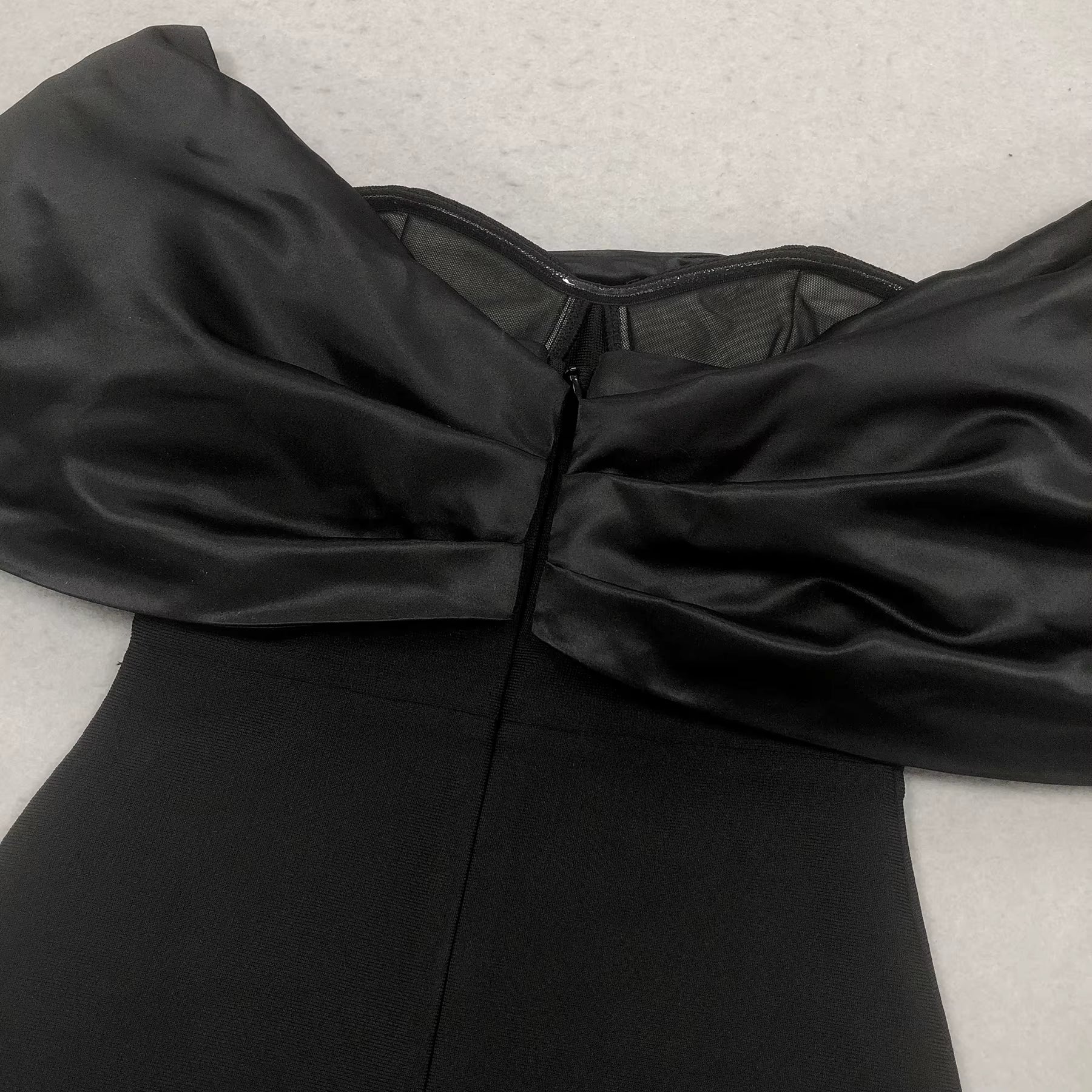 Aurora Off-Shoulder Pearl & Rhinestone Maxi Gown