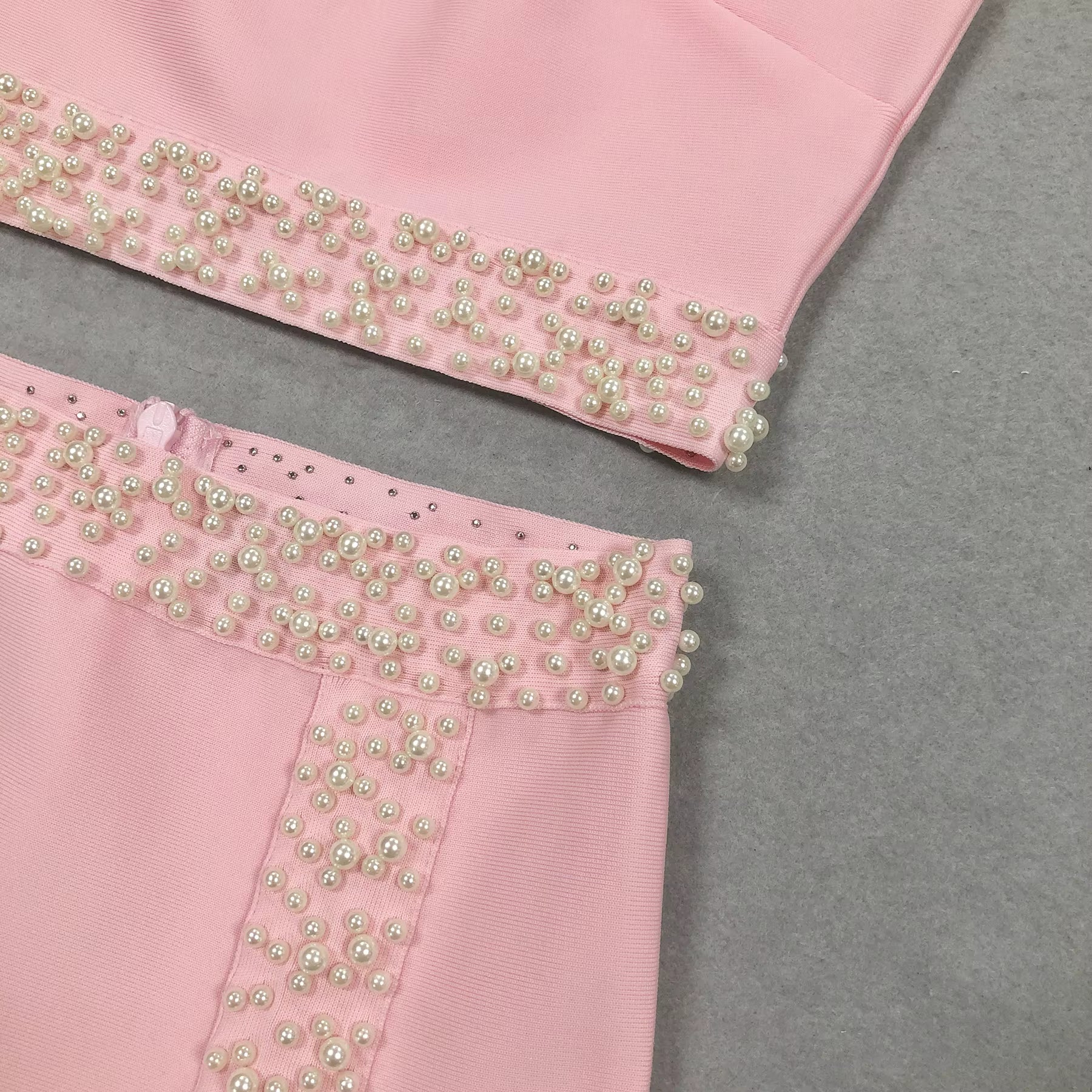 Pearl Empress Pink 2-Piece Bandage Skirt Set