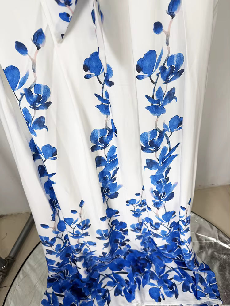 Amara Floral Halter Maxi Dress