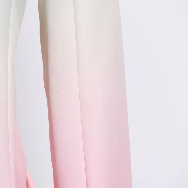 Pink Tailored Women’s Business Blazer Suit
