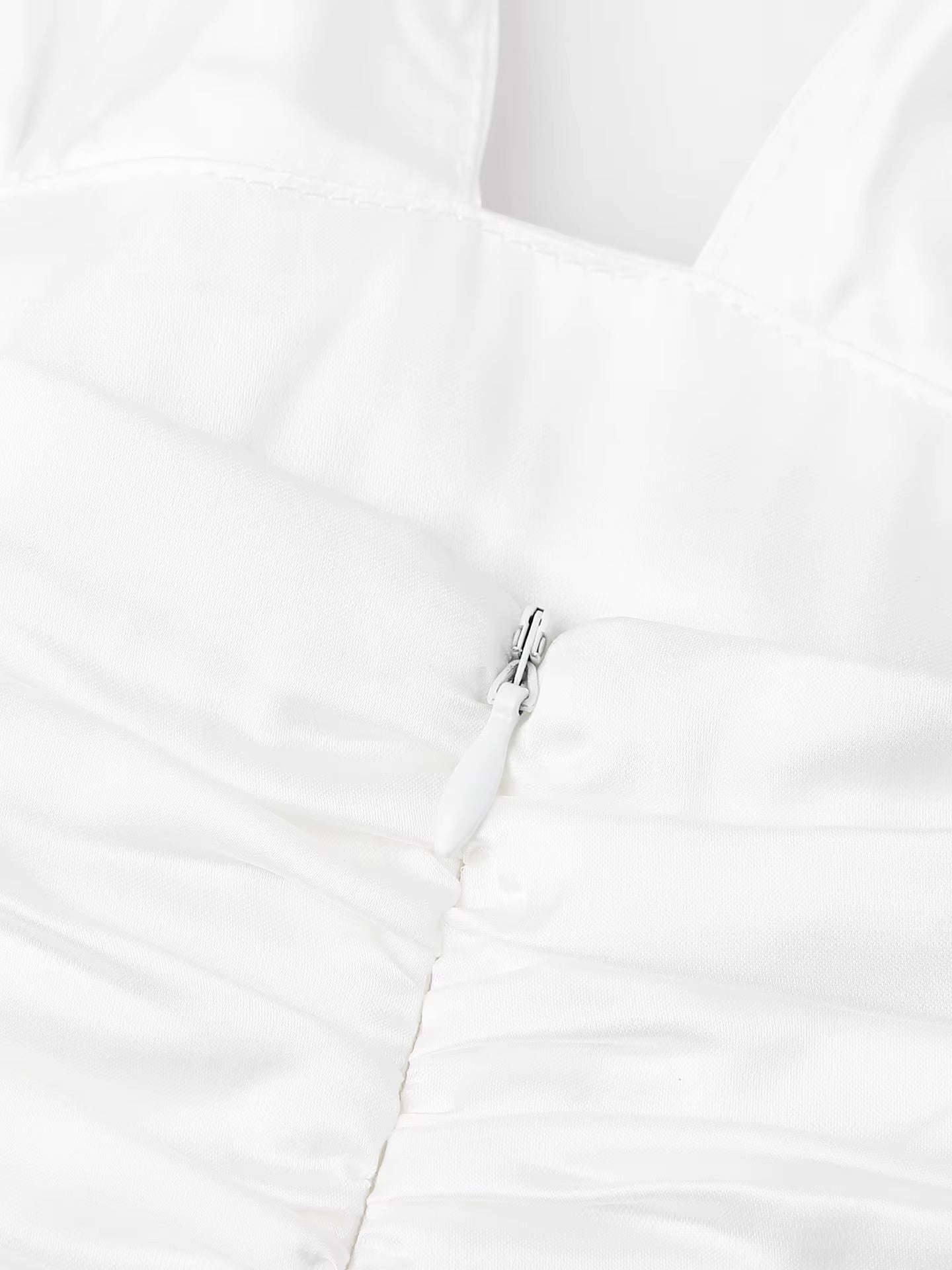 Eclat Satin Puff Mini Dress