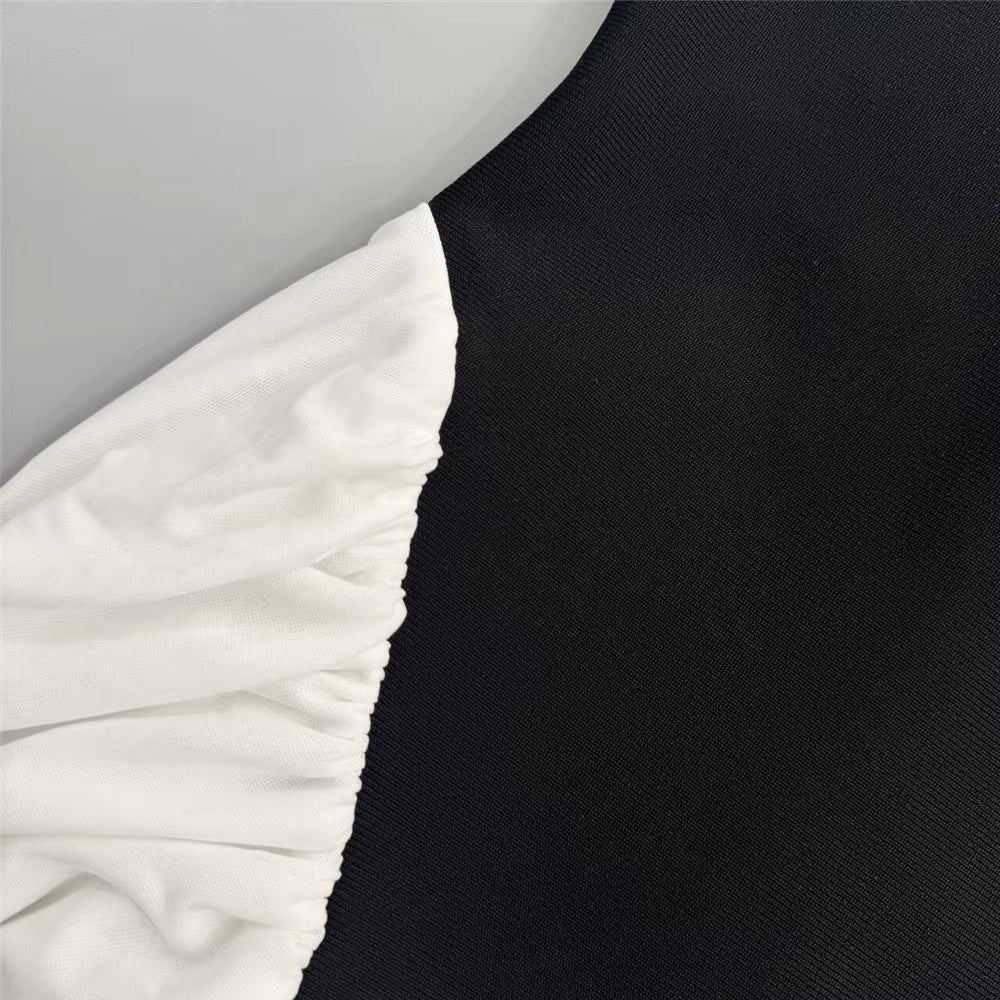 Averine Patchwork Halter Maxi Gown