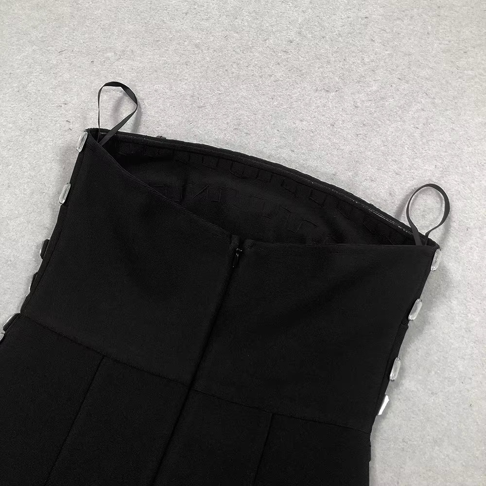 Bandage Dress with Crystal Rhinestone