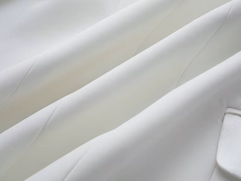 Feather Trimmed Two-Piece Suit