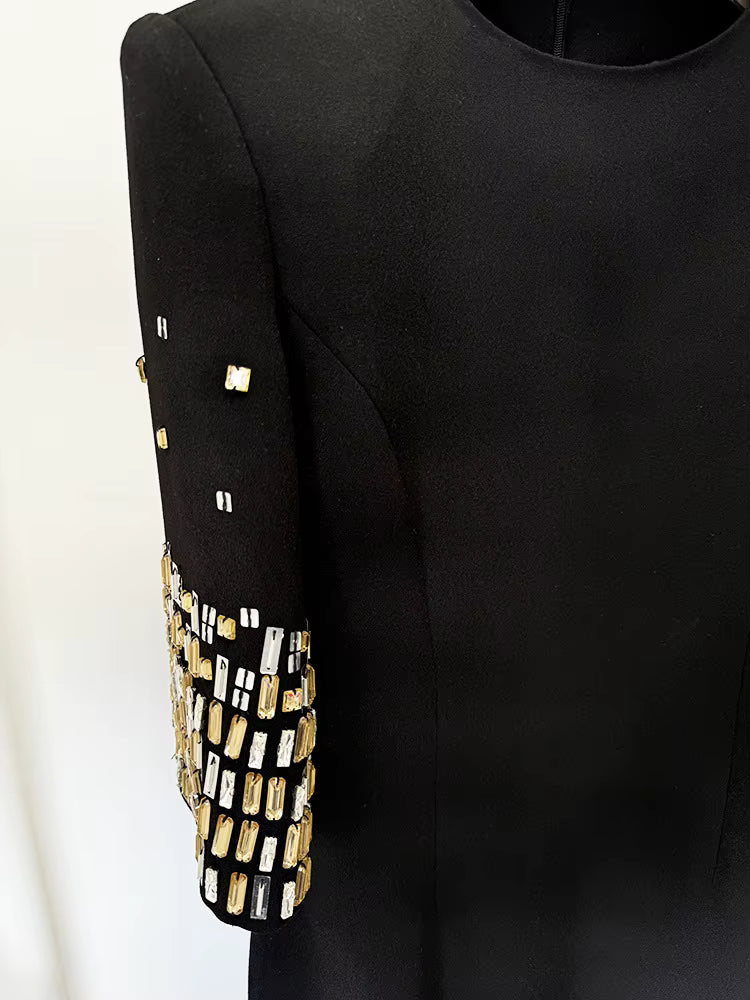 Aurelia Luxe Beaded Midi Dress