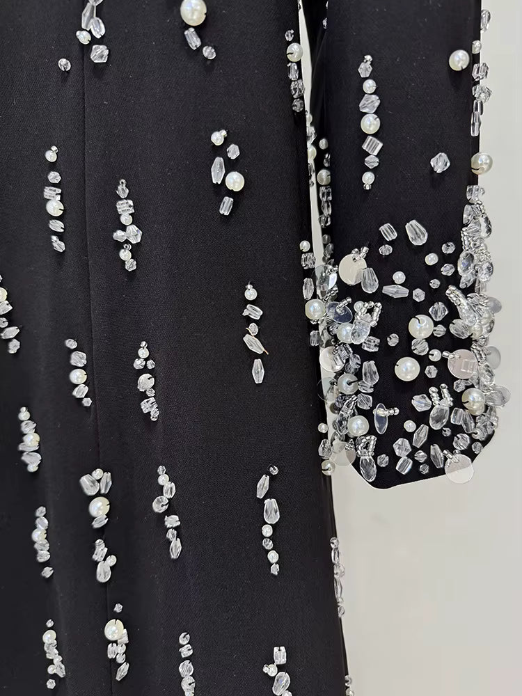 Amarise Beaded Sequin Evening Gown